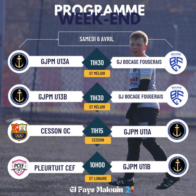 GJPM - Programme  : PROGRAMME DU WEEK - END