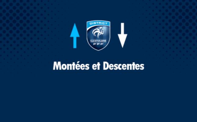 GJPM  - Montées et descentes – jeunes U14G à U18G